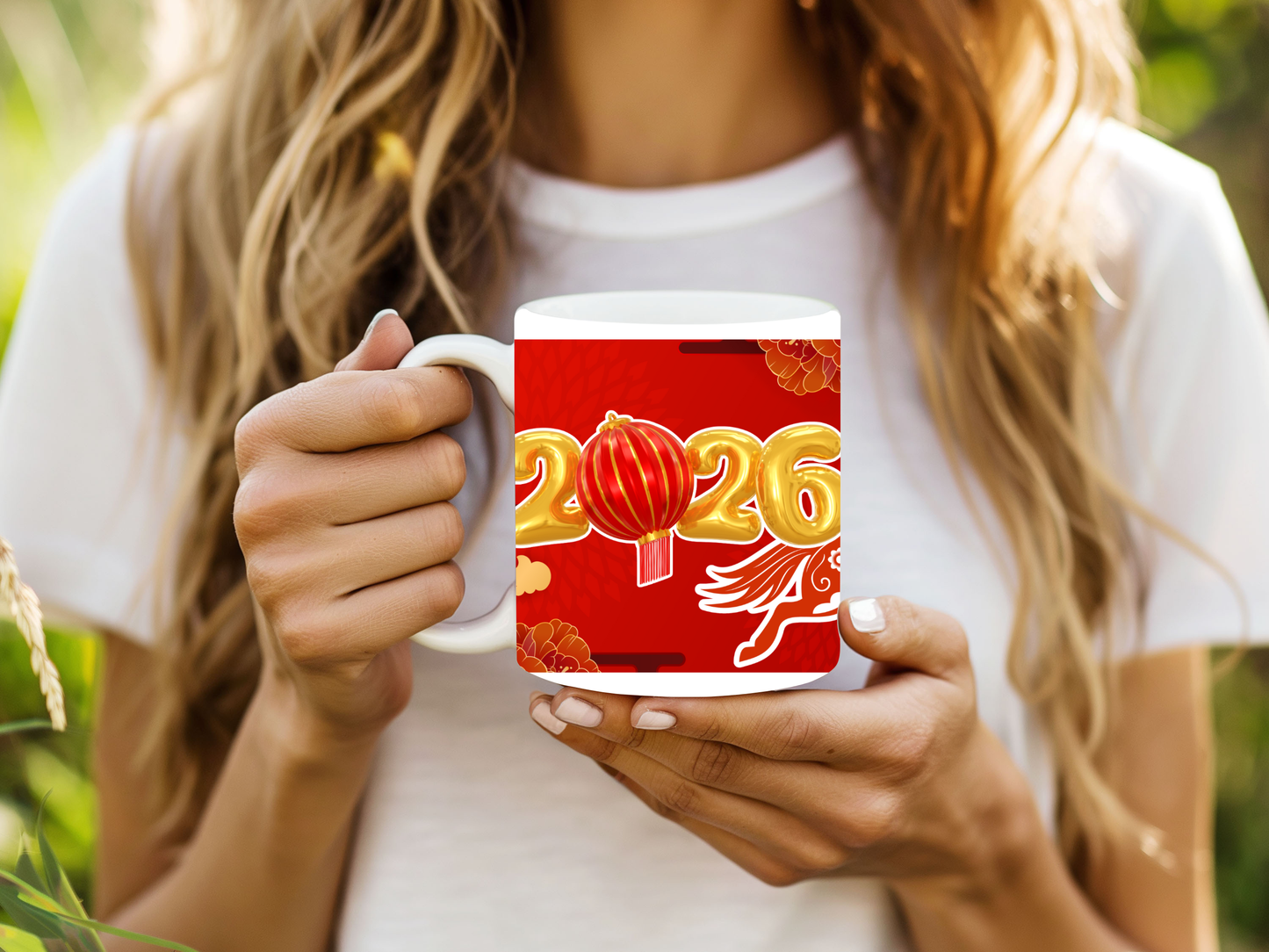 Year of the Horse 2026 Mug โ New Year Red & Gold Celebration mug