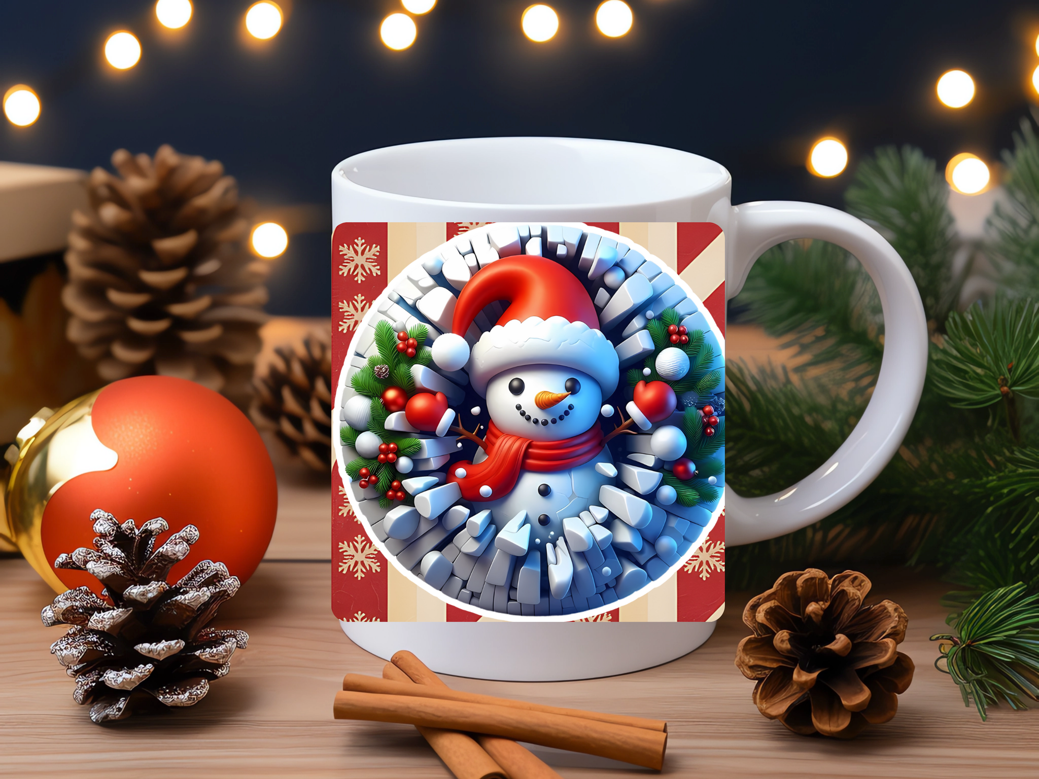 Snowman Christmas Mug – Cute Winter Holiday Cup