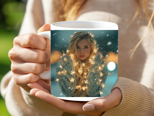 Winter Glow Mug – Cozy Light & Snow Aesthetic mug