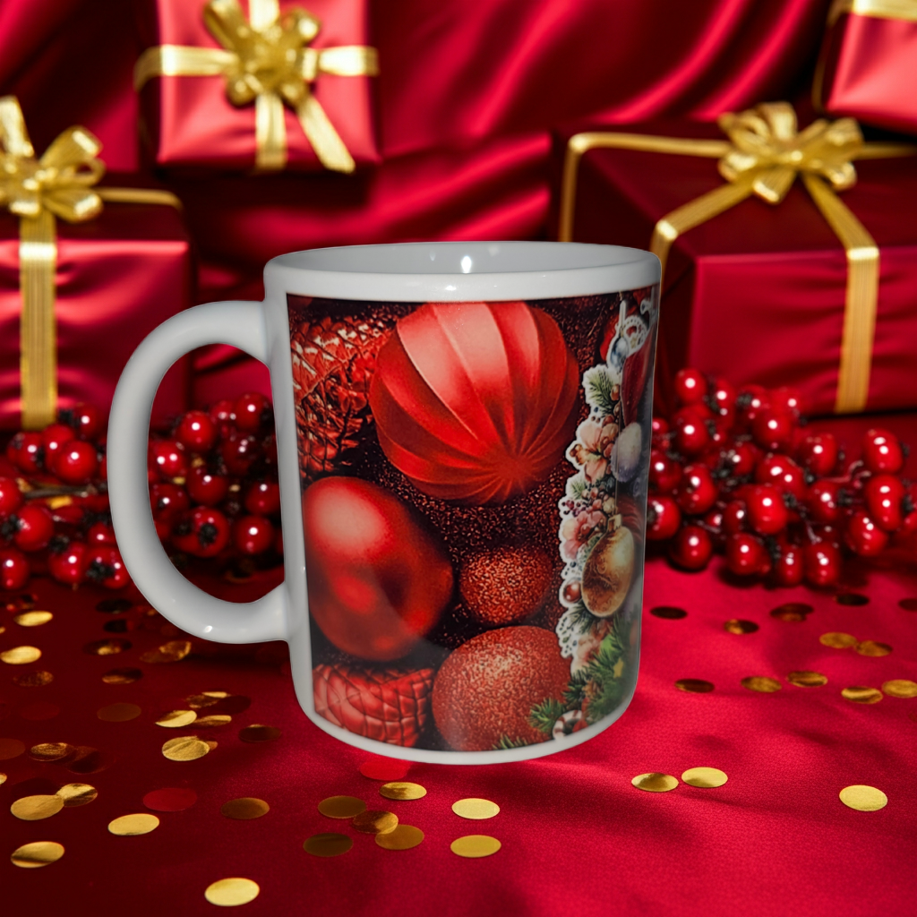 Merry Christmas Santa Mug – Festive Holiday Coffee Cup
