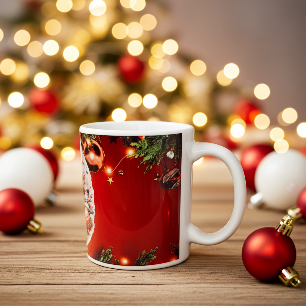 Gingerbread Village Christmas Mug – Merry Christmas 2025 Holiday Cup