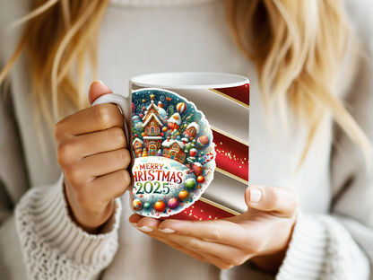 Merry Christmas 2025 Mug – Festive Holiday Coffee Cup
