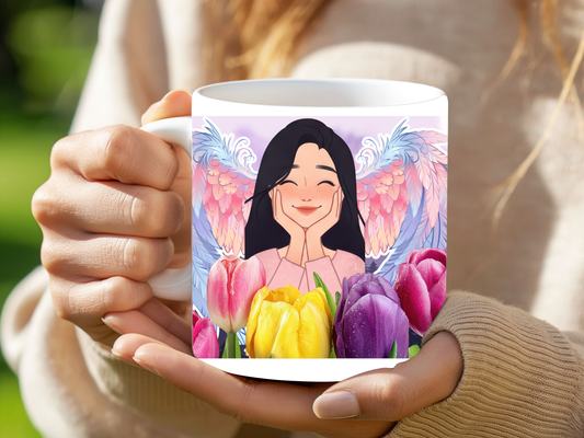 Blooming Smile Mug – Self Love & Positivity Coffee Cup