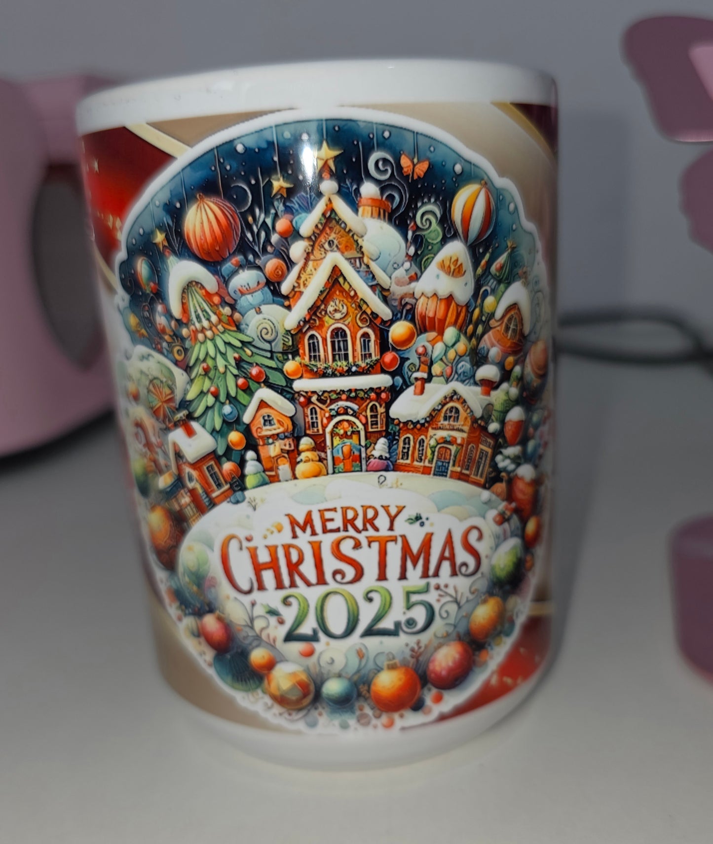 Merry Christmas 2025 Mug – Festive Holiday Coffee Cup