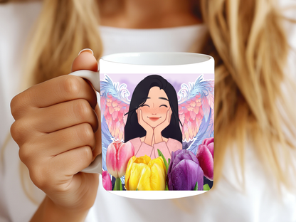Blooming Smile Mug – Self Love & Positivity Coffee Cup