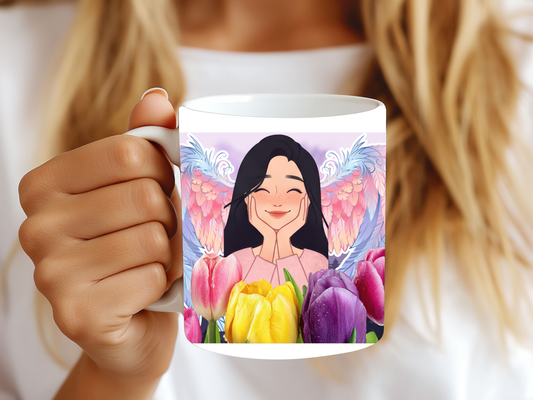 Blooming Smile Mug – Self Love & Positivity Coffee Cup